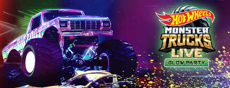 Hot Wheels Monster Trucks Live Glow Party 